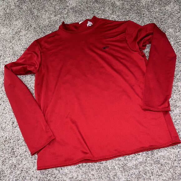 Ohio State Reebok Size‎ XXL Red Long Sleeve Collar Athletic Shirt - Picture 1 of 8
